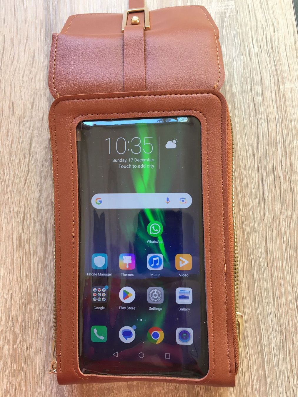 Portafogli: 189 Braune Telefon-Touchscreen-Geldbörse – Nuovo (secondo la descrizione) da Sion venduto da NoblesOfHelvetia 1
