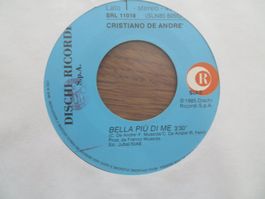 Cristiano De Andre' - Bella Piu Di Me' Vinyl Single 1985