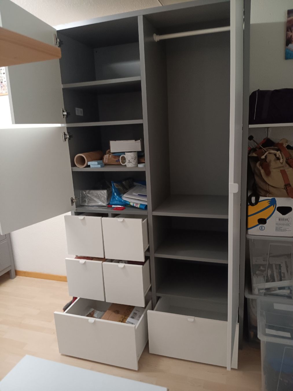 kleiderschrank visthus von ikea mit schubladen. (neu (gemäss