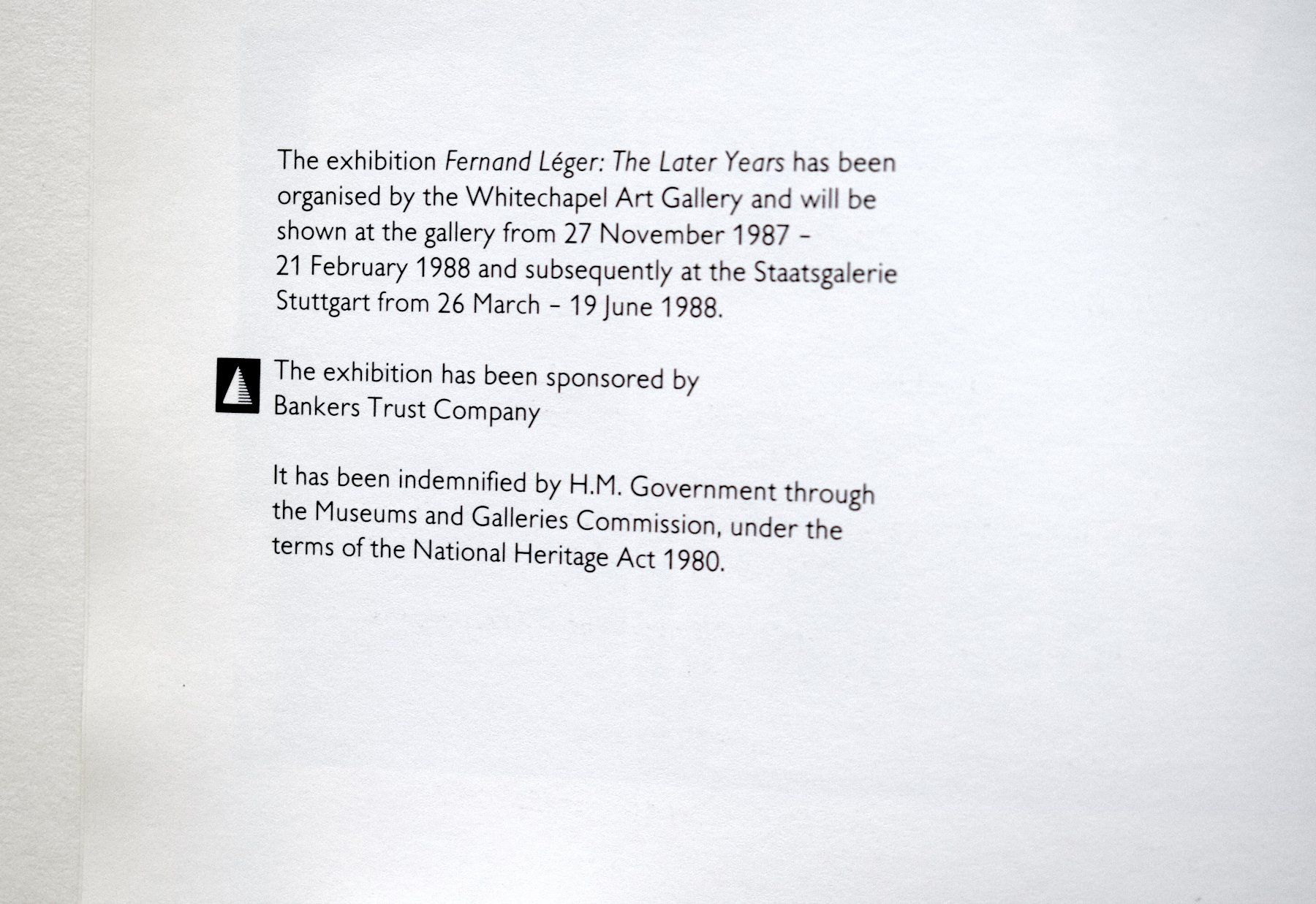 Libri: Fernand LEGER The later Years 1987 Whitechapel Gallery – Usato da Zürich venduto da kunstarchiv.online 3