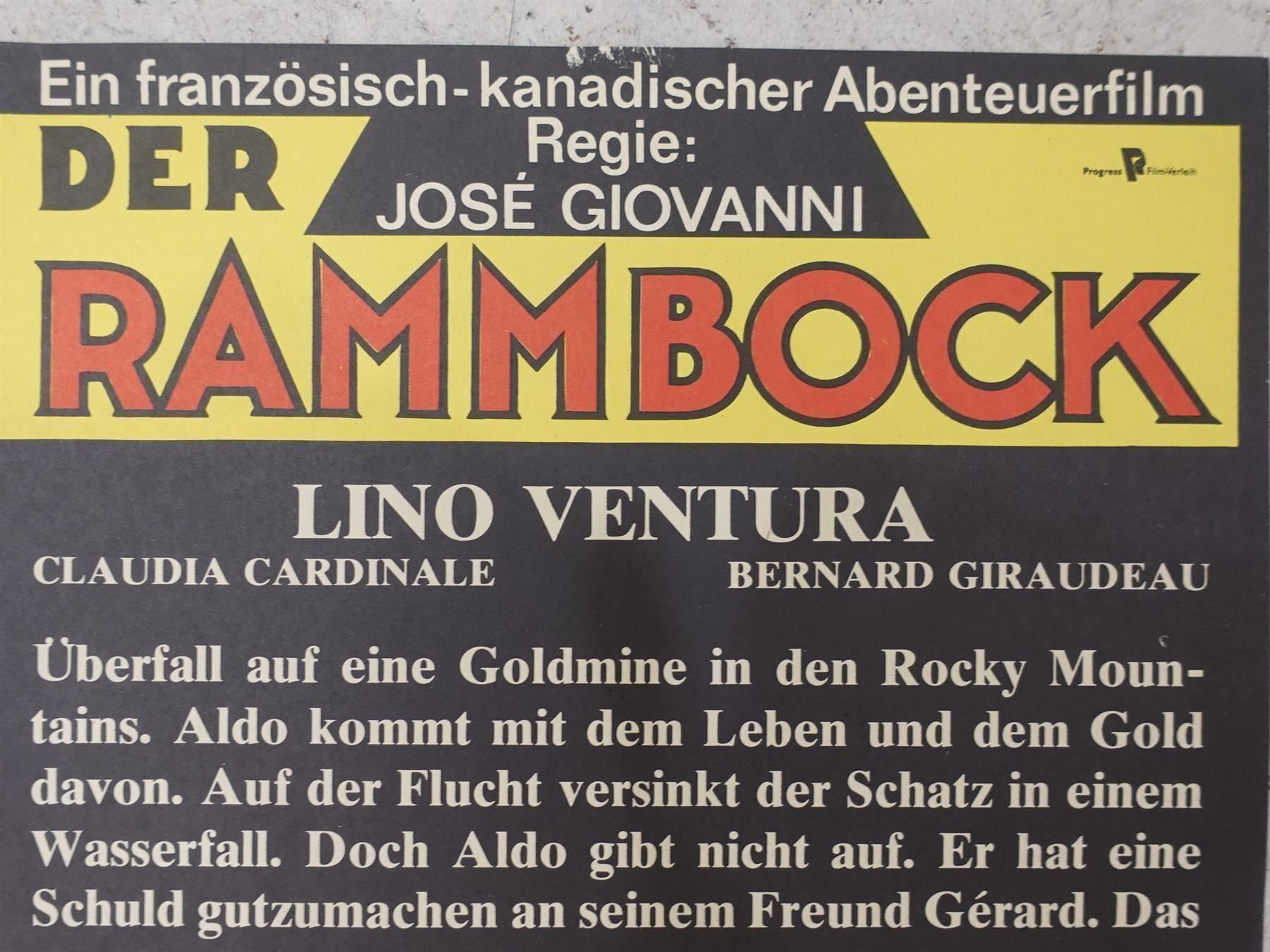 Foto & Immagini: Kinoplakat: Der Rammbock. Lino Ventura – Usato da Gutenswil venduto da Optico 1