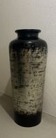 Grosse Bodenvase Dekovase Schwarz / Silber – Höhe 88 cm