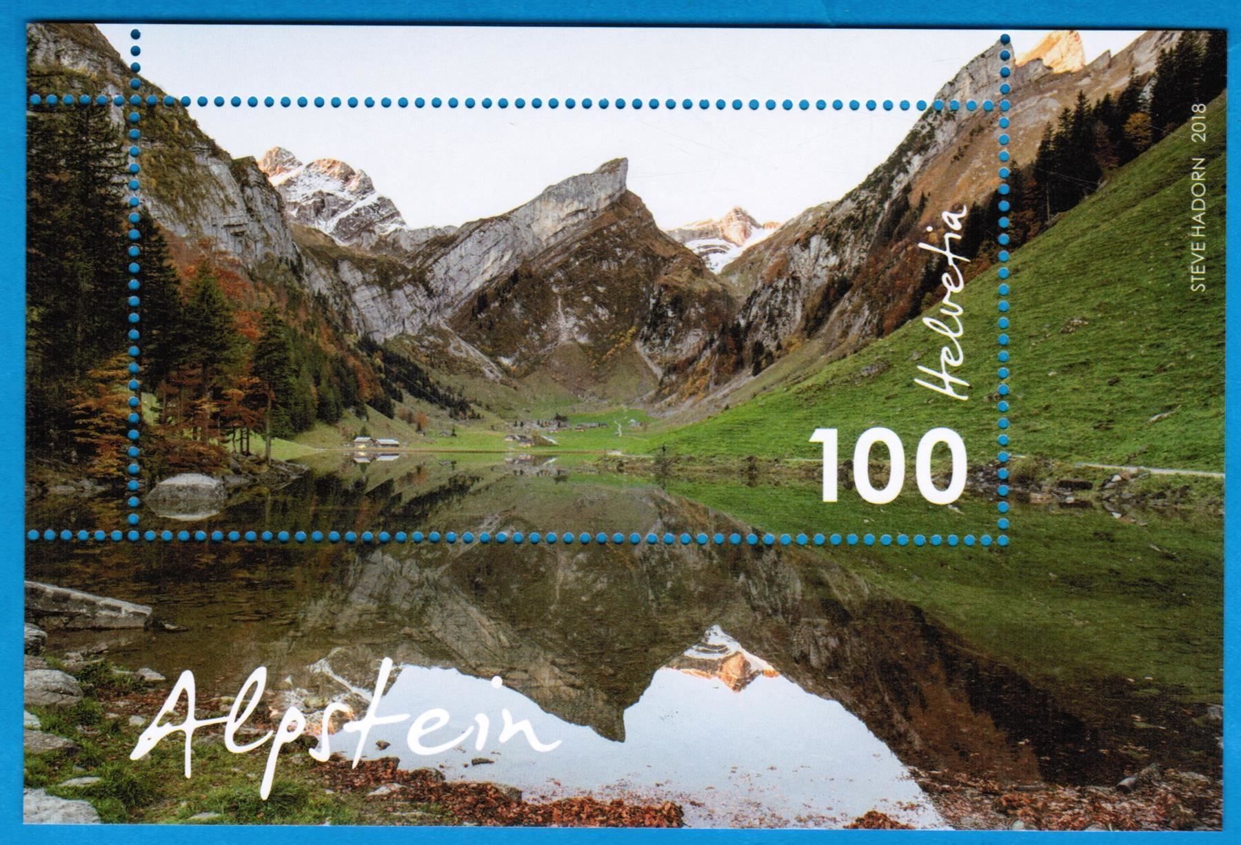Alle Briefmarken: 2018  Sonder - Block   Alpstein   postfrisch – Neu (gemäss Beschreibung) aus Mellingen von Ginger