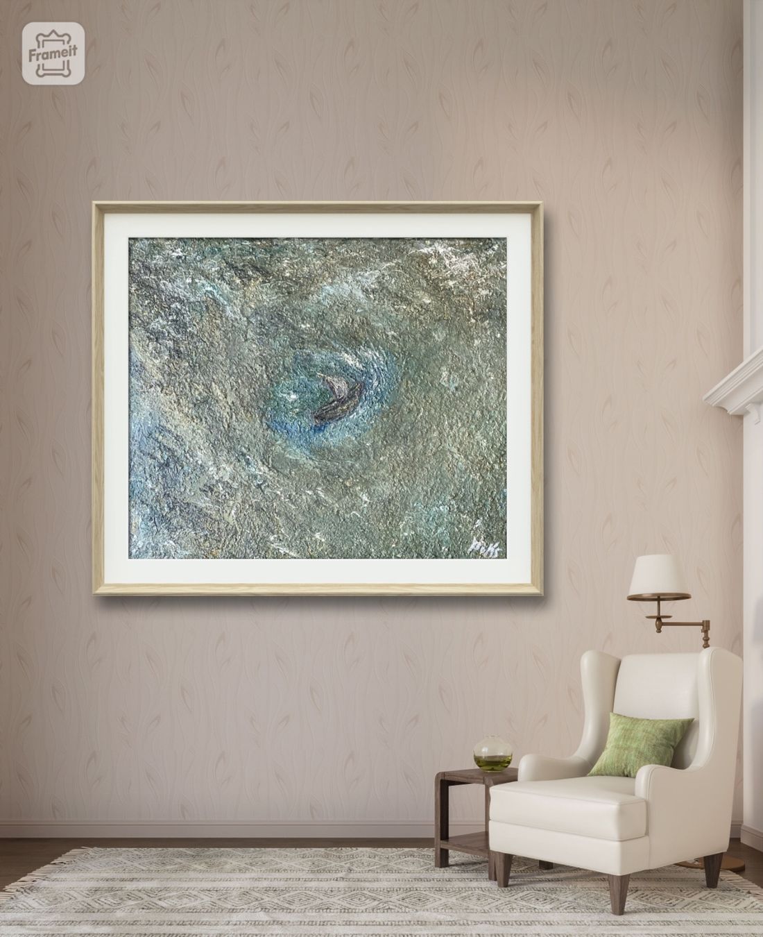 Gemälde: Sturm- Bild Oil Leinwand-Kunst Doks – Neu und originalverpackt aus Beromünster von dok_b8mf