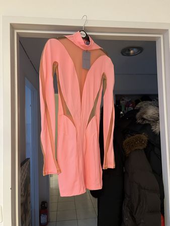 Robe neuve MUGLER H&M - Taille 36 - Couleur rose