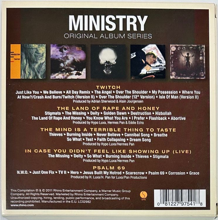 Ministry – Original Album Series | Kaufen auf Ricardo