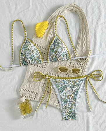 Swimsuit Bikini Paisley Style S  – GRATIS Versand HEUTE