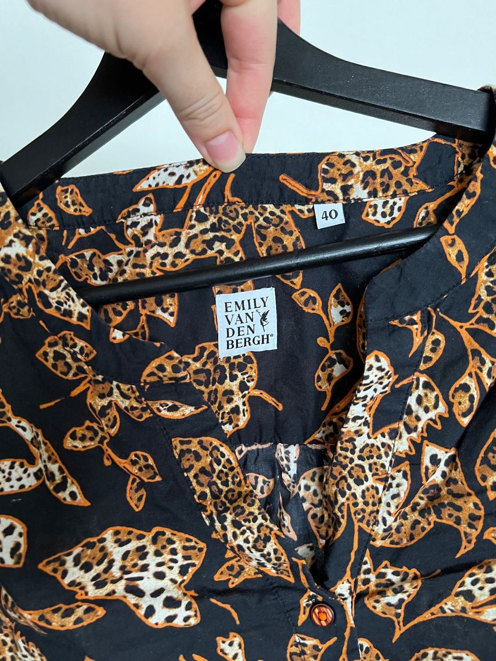 Emily van den Bergh Camicette: emily van den bergh 40 Bluse Baumwolle langarm Blusenshirt – Usato da Staad SG venduto da Chirrari 1