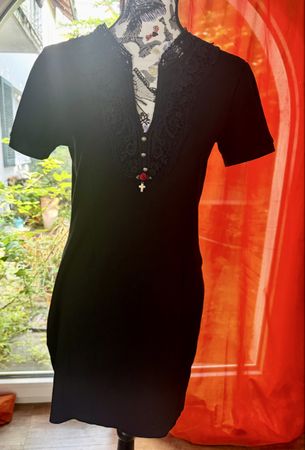 Hübsches Vive Maria-Kleid mit Spitzenkragen, Gr.L