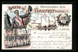 Litho Oschersleben, VI. Kreis-Turnfest m