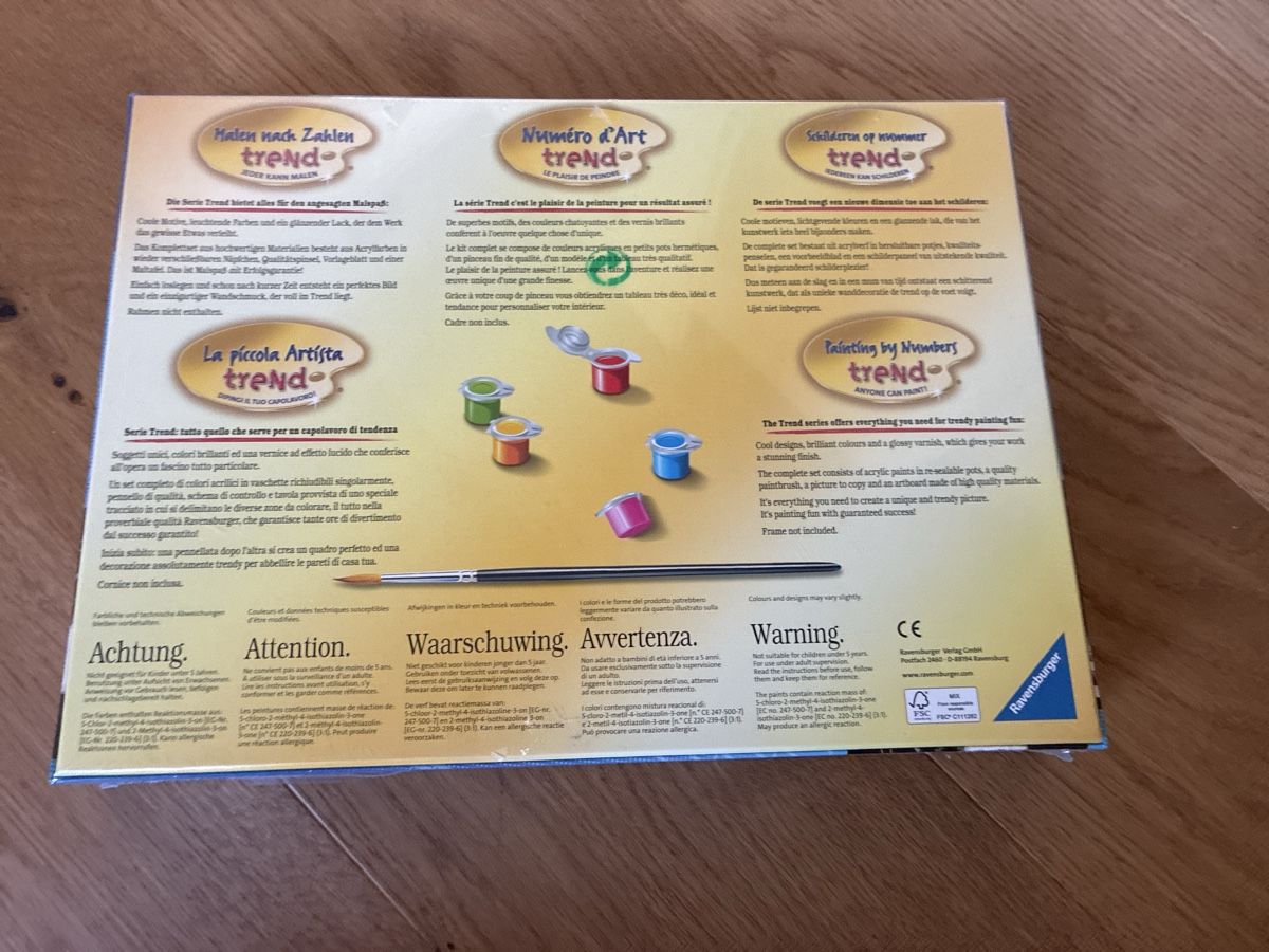 Ravensburger Giochi: Peinture par numéros Ravensburger chat avec casque – Nuovo e nell'imballaggio originale da Chexbres venduto da edo_j7fp 1