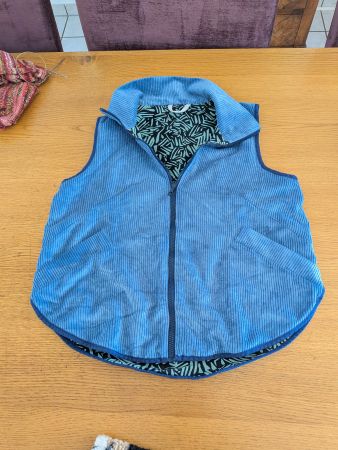 Handmade Weste "Usselwetter" Gr. 40/42 Cord/Frenchterry