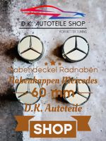 Mercedes Nabendeckel Nabenkappe 60 mm Radnaben Deckel Silber