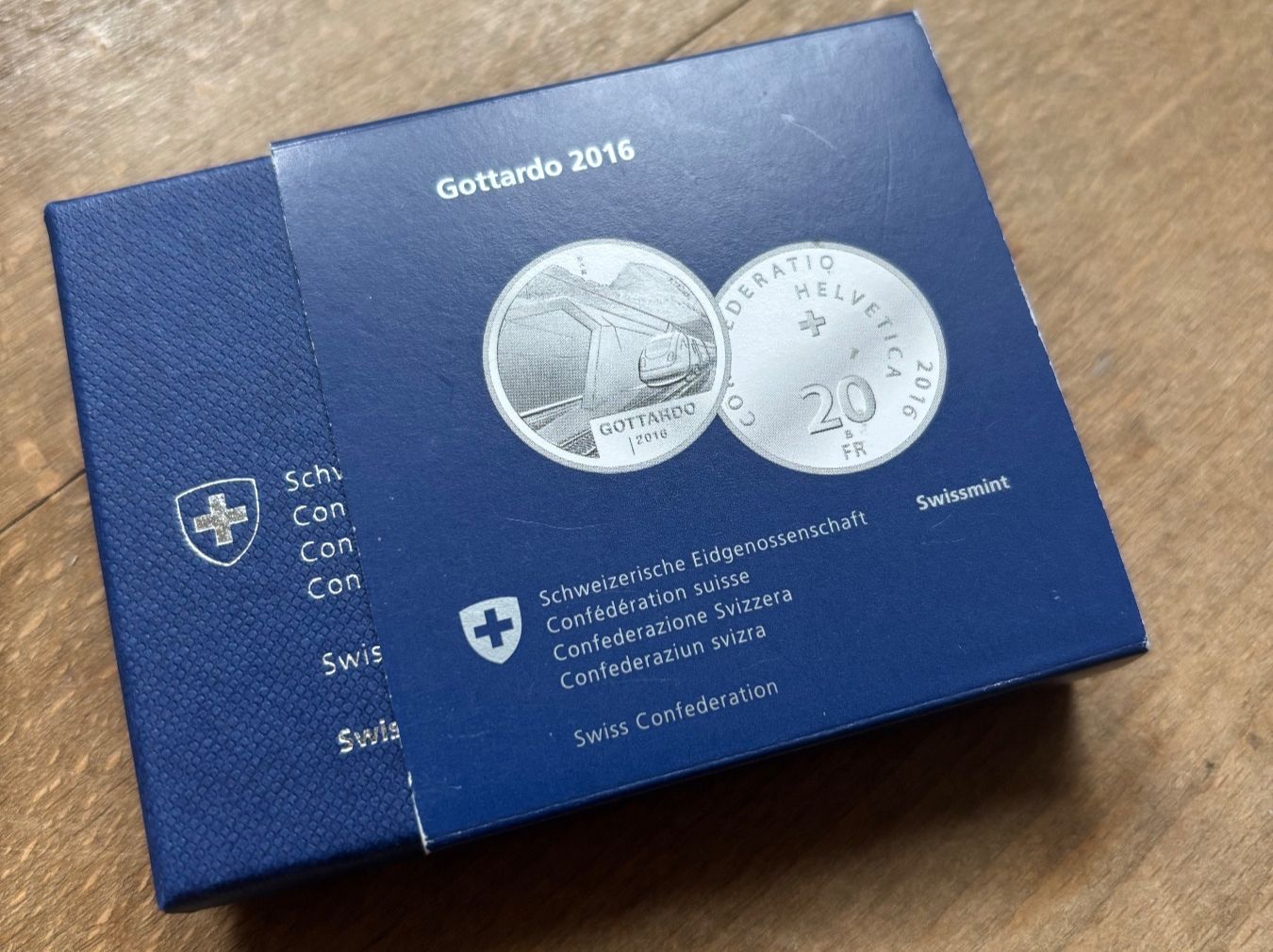 Tutti le monete: Pièce commémorative Gottardo 2016 – Nuovo e nell'imballaggio originale da Biel/Bienne venduto da Petulablue