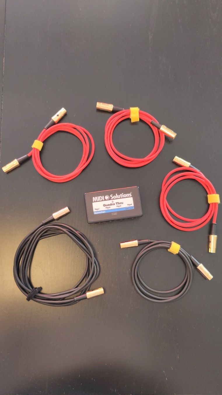 Cavi: Midi Quadra Thru inkl. 5 MIDI-Kabel – Usato da Bern venduto da Yannis042
