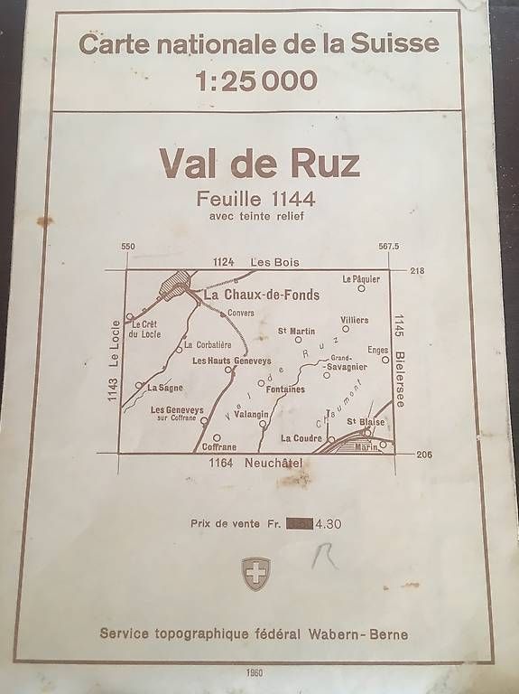 Cartes géographiques & atlas: Anciennes cartes topographiques  – D'occasion à Enges par Guarajuba01 3