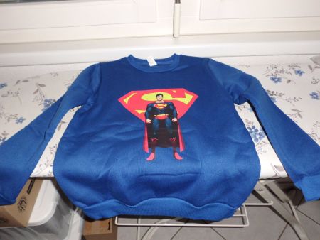 SUPERMAN PULLOVER (Grösse 140) 9-10 Jährig