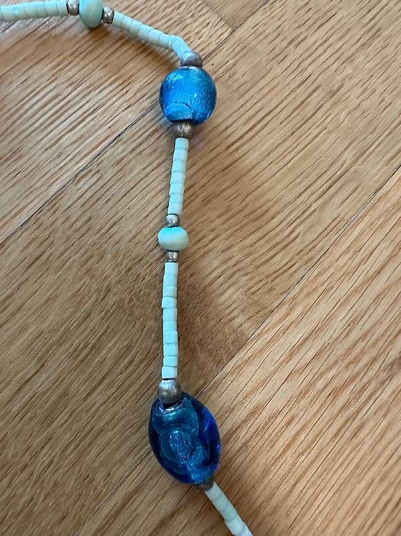 Ketten: Kette blau/Türkis Glas/Kunststein – Gebraucht aus Rothenburg von wer_g9fd 3