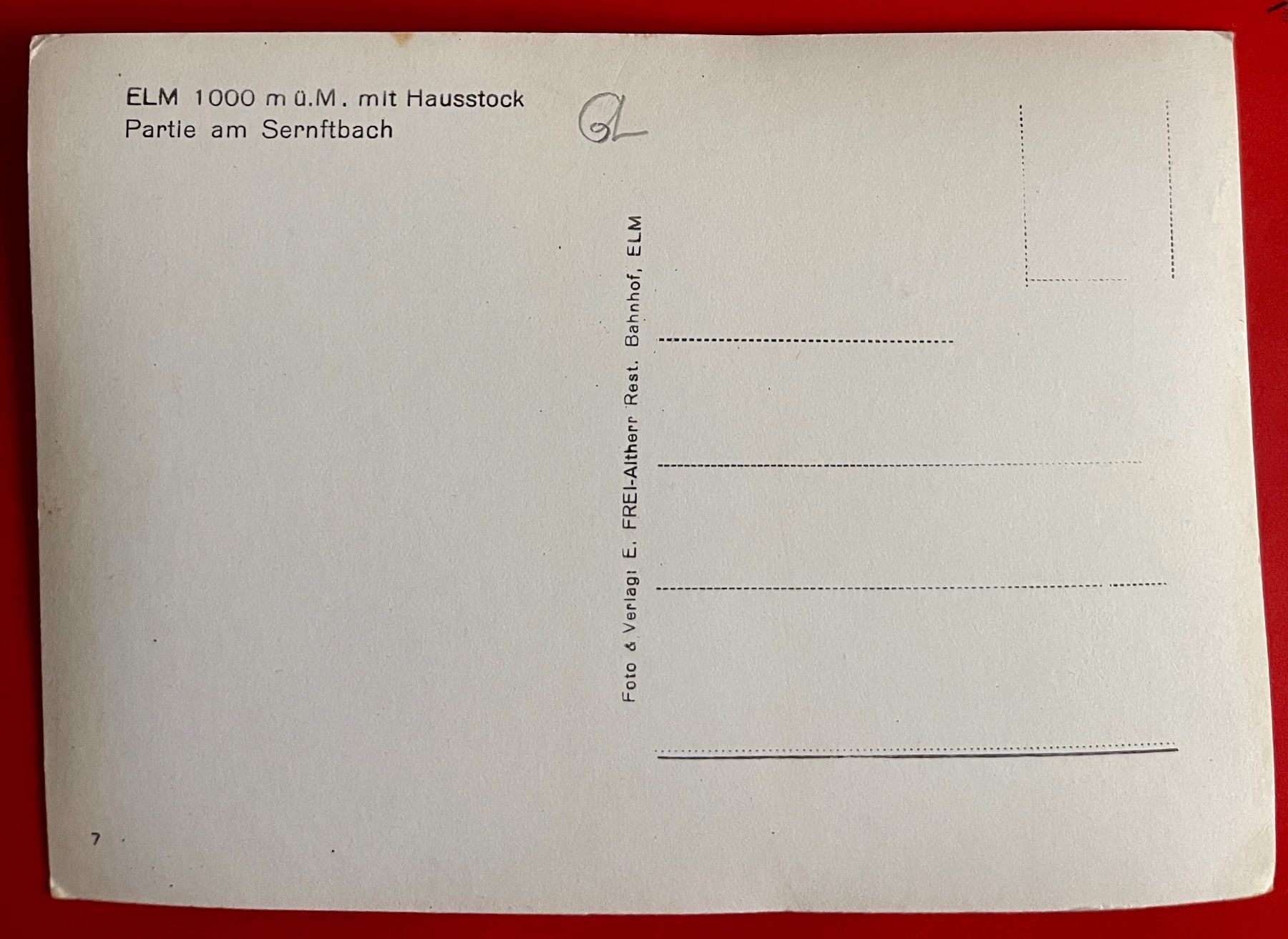 Cartoline postali: AK:  ELM - Partie am Sernftbach – Usato da Lutry venduto da Ediego 1