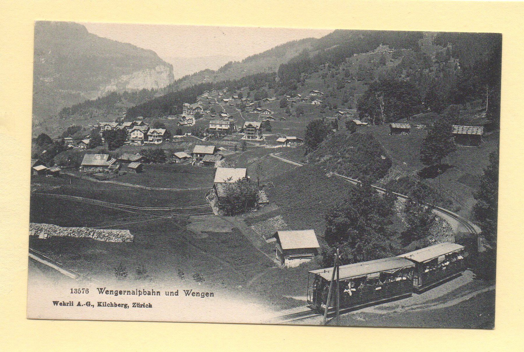 Cartes postales: WENGEN mit Bahn – Neuf (Voir description) à Jona par philajona