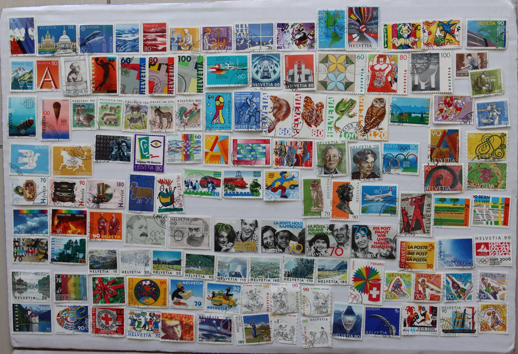 Tous les timbres: Briefmarken CH 1991-2000 – D'occasion à Oberentfelden par lakipul 1