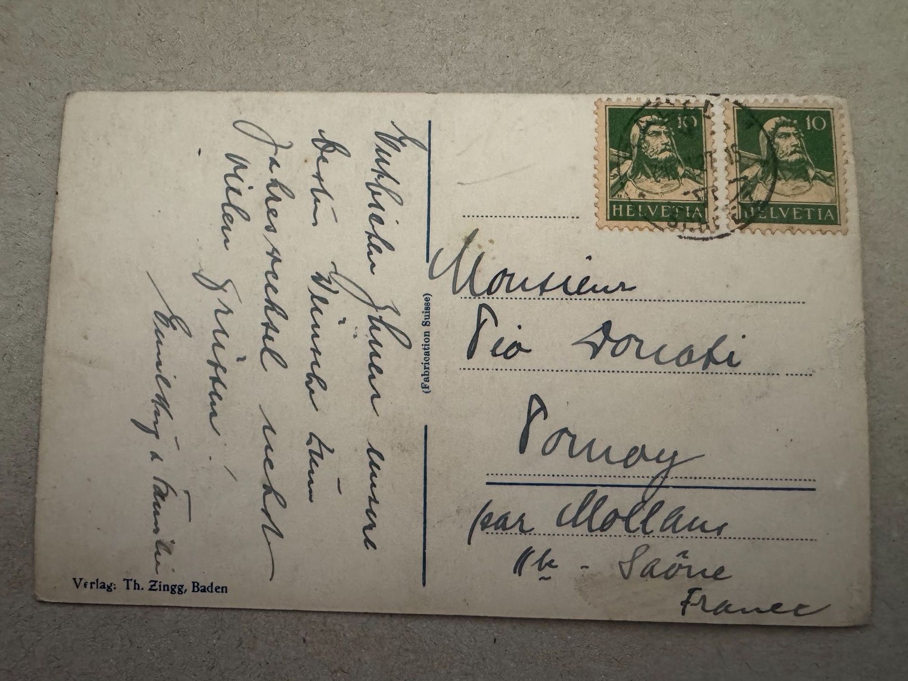 Cartoline postali: BADEN - Ansicht mit Hochbrücke - Ansichtskarte – Usato da Tegerfelden venduto da siebenmacky 1