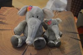 2 ELEPHANTE NICI - MAMY + KIND - CM 23 + CM 16