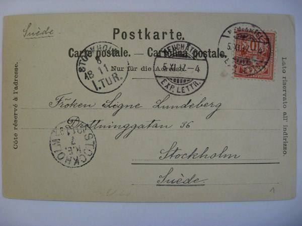 Cartoline postali: AK  Schloss Chillon – Usato da Gundetswil venduto da Egro01 1