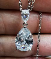 Collier argent avec zircons AAA