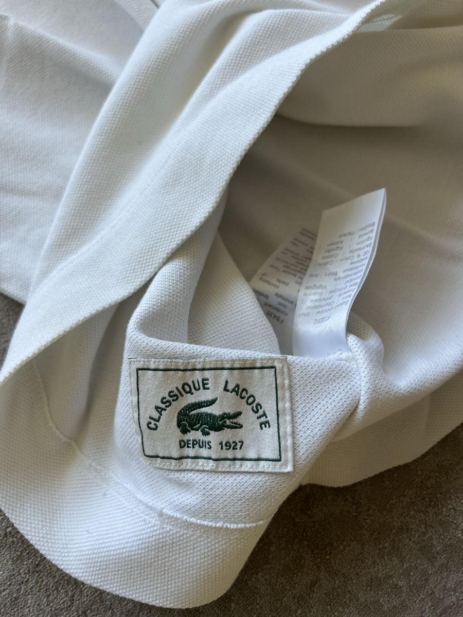 Lacoste Magliette Polo: Lacoste Polo Shirt weiss  – Usato da Luzern venduto da ame_7mck 3