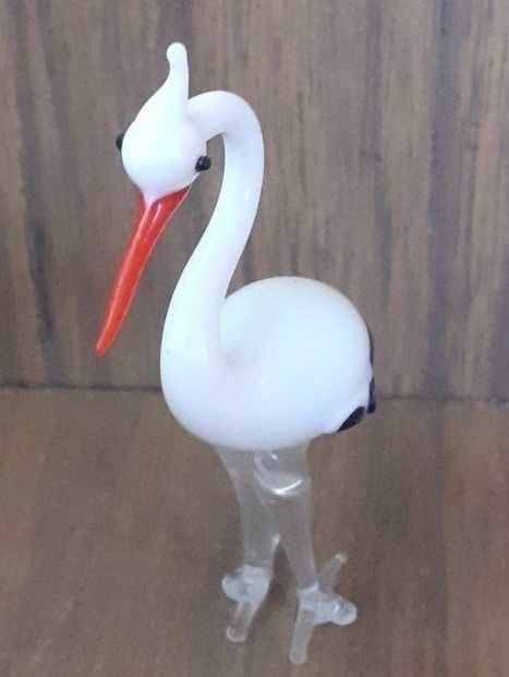 Murano Figuren: Figur Storch Glas Murano antik – Gebraucht aus Mörschwil von antiksalon 5