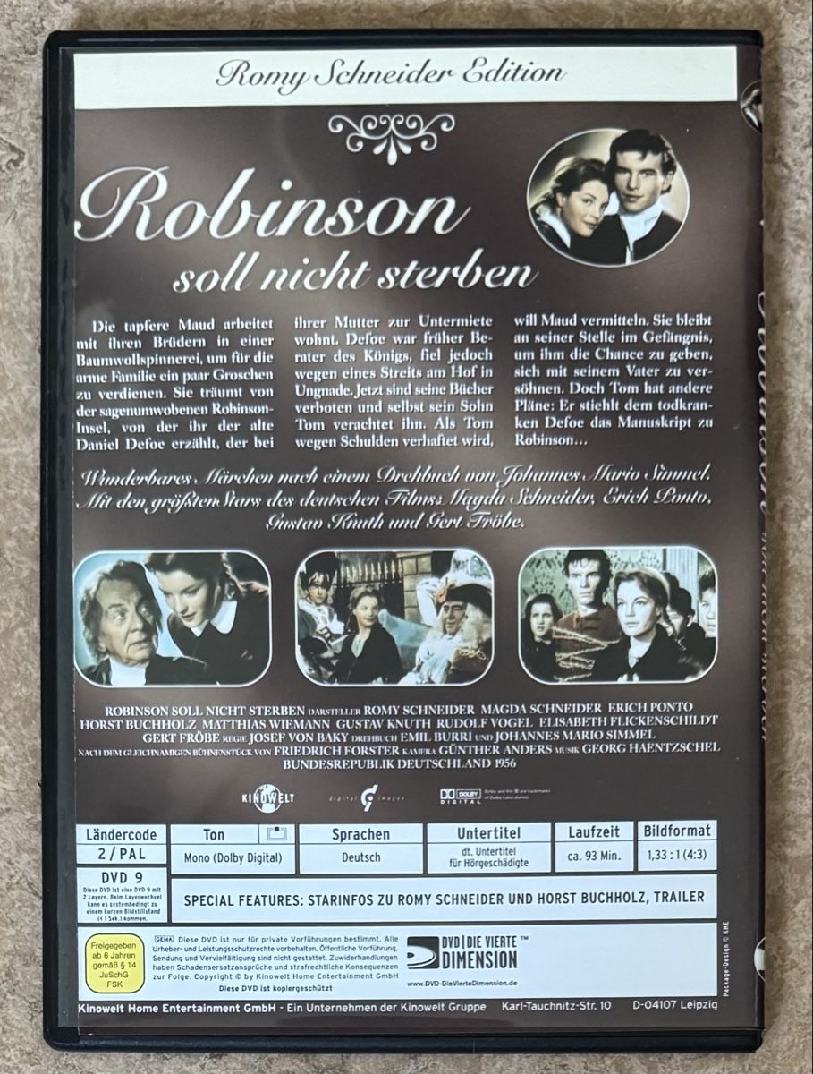 Tutti i DVDs: ROBINSON SOLL NICHT STERBEN  – Nuovo (secondo la descrizione) da Dietikon venduto da AndreaSch01 1