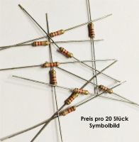 Widerstände 1000 Ohm 1/4W, 20mA, 20 Stk.