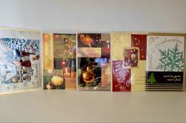 Weihnachtskarten – 5 Stück, schöne Motive, zum Beschriften