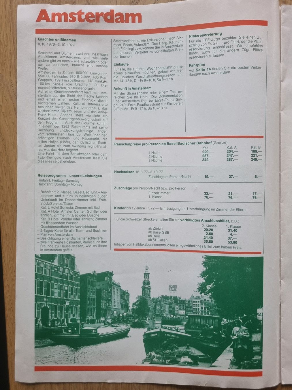 Documenti: railtour suisse- Katalog 1977 – Usato da Bözberg venduto da heinz-d 1