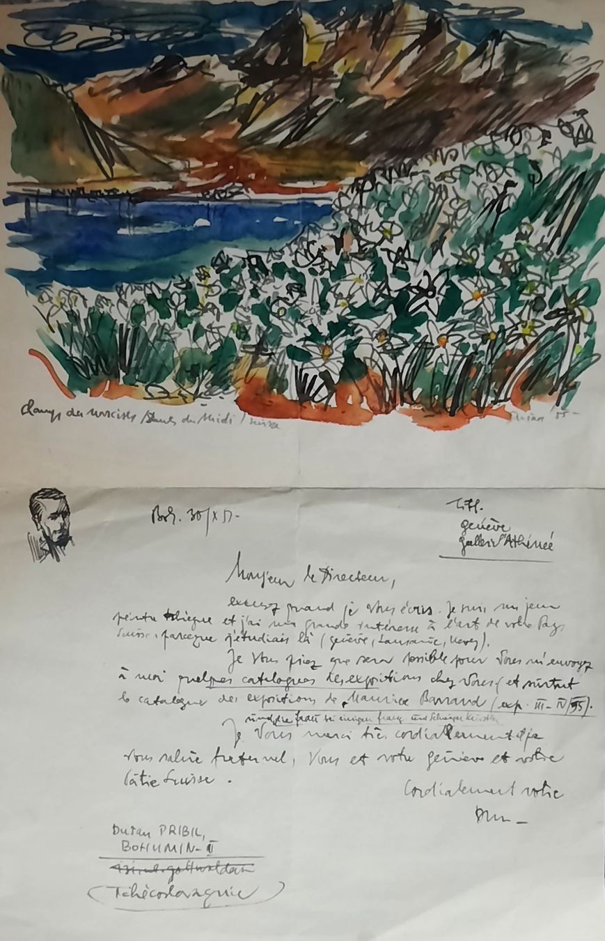 Dipinti: DUSAN PRIBIL  1913 - 1982 – Usato da Genève venduto da Enigme8 1