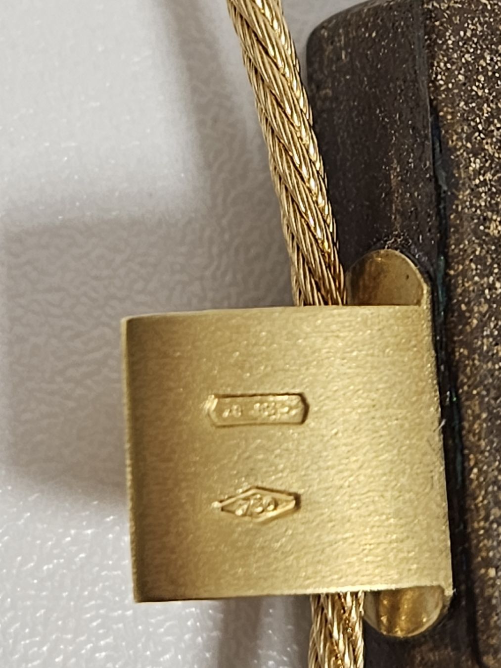 Catenine: Goldcollier 750 mit Anhänger Boulderopal – Usato da Schlieren venduto da Bestleo 4