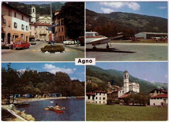 Ansichtskarten: Agno  4 Bild AK – Gebraucht aus Binningen von Mountainrider