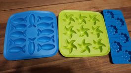 Schokoladen Mulden SILIKON FORMEN 3 ST SET KONFISERIE 91