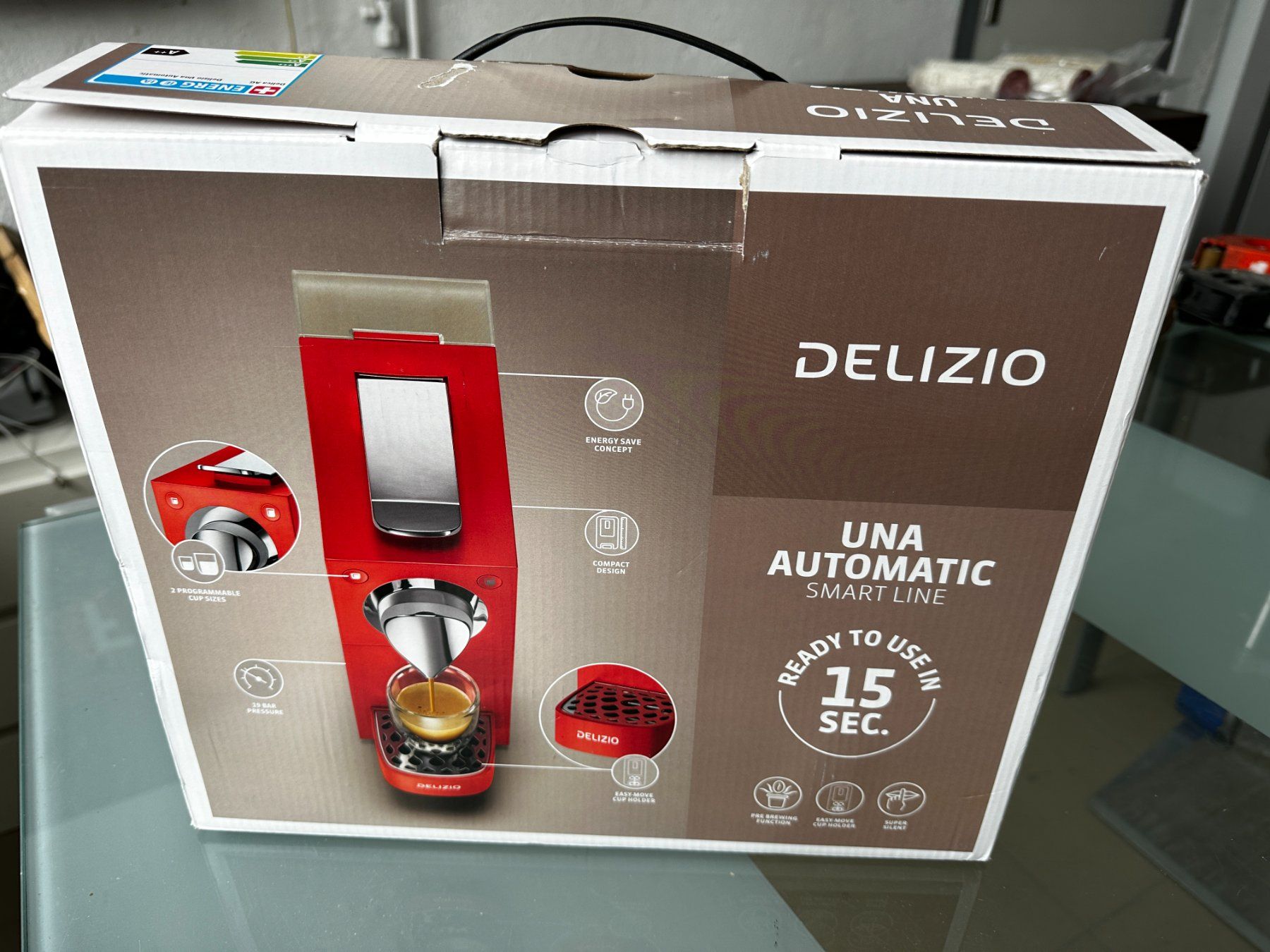 Delizio Macchine per caffè & Macchine per espresso: Kaffemaschinen Marke Delizio – Nuovo e nell'imballaggio originale da Arisdorf venduto da comestibles
