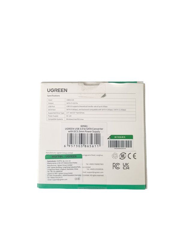 Ugreen Unità & Adattatore: UGREEN USB 3.0 zu SATA 3 Adapterkabel – Nuovo (secondo la descrizione) da Wangen b. Olten venduto da Restwert_Wangen 1