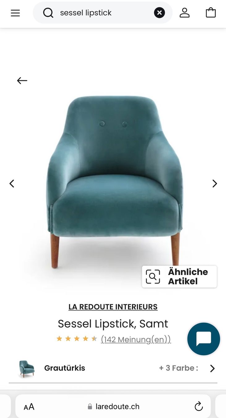 La Redoute Poltrone: Designer Sessel Samt (Lipstick) NP: 820.- – Nuovo (secondo la descrizione) da Hüntwangen venduto da spr_88hl 1