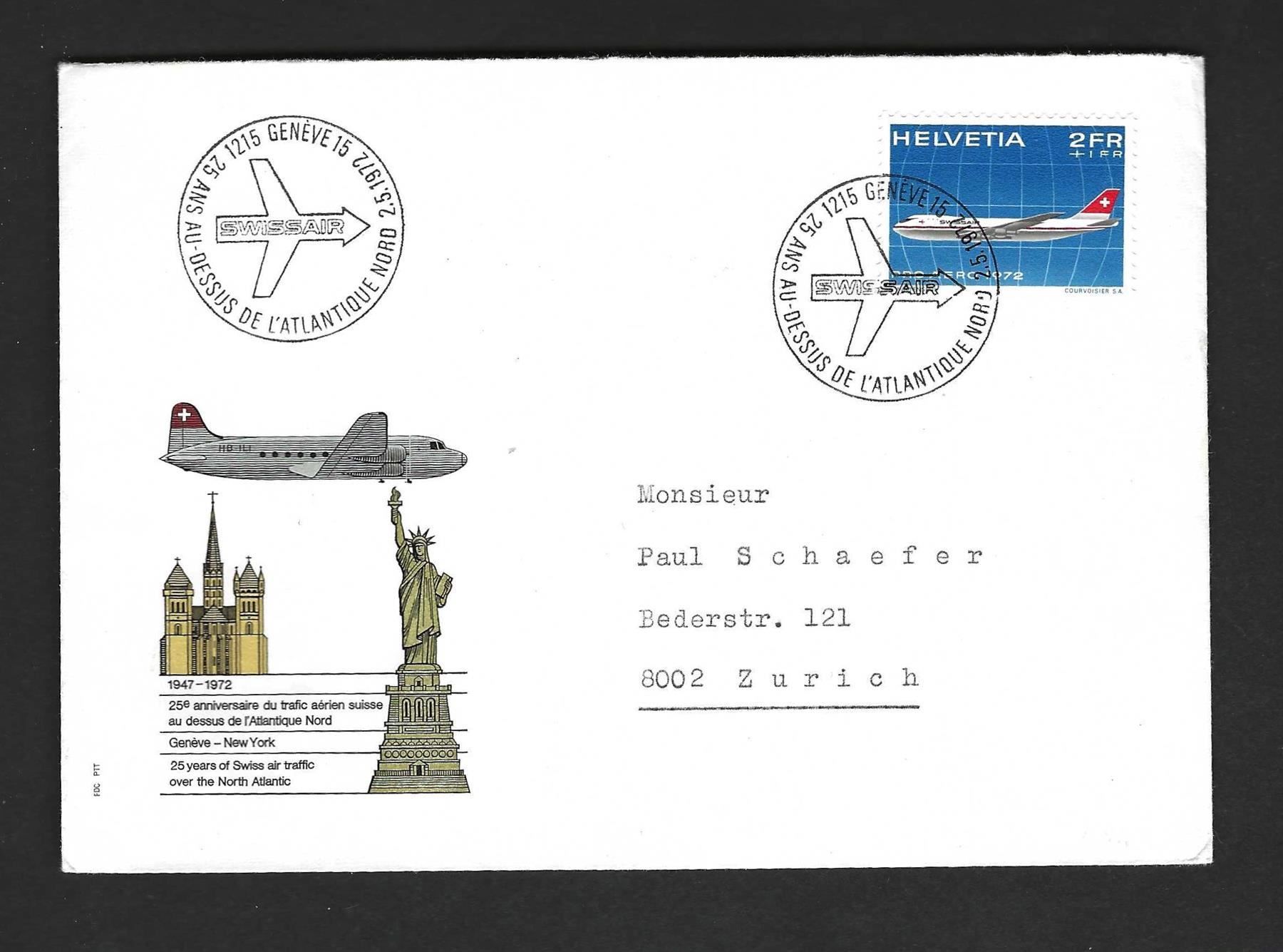 Buste & buste per spedizione: CH FDC Swissair – Usato da Koblenz venduto da Markenhimmel