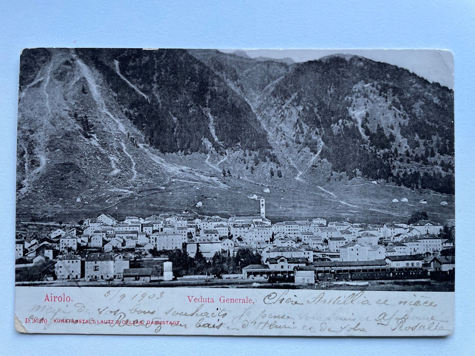 Cartes postales: Airolo 1903 – D'occasion à Faido par Luca555