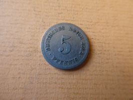 Dt. Reich 1892 C, 5 Pfennig