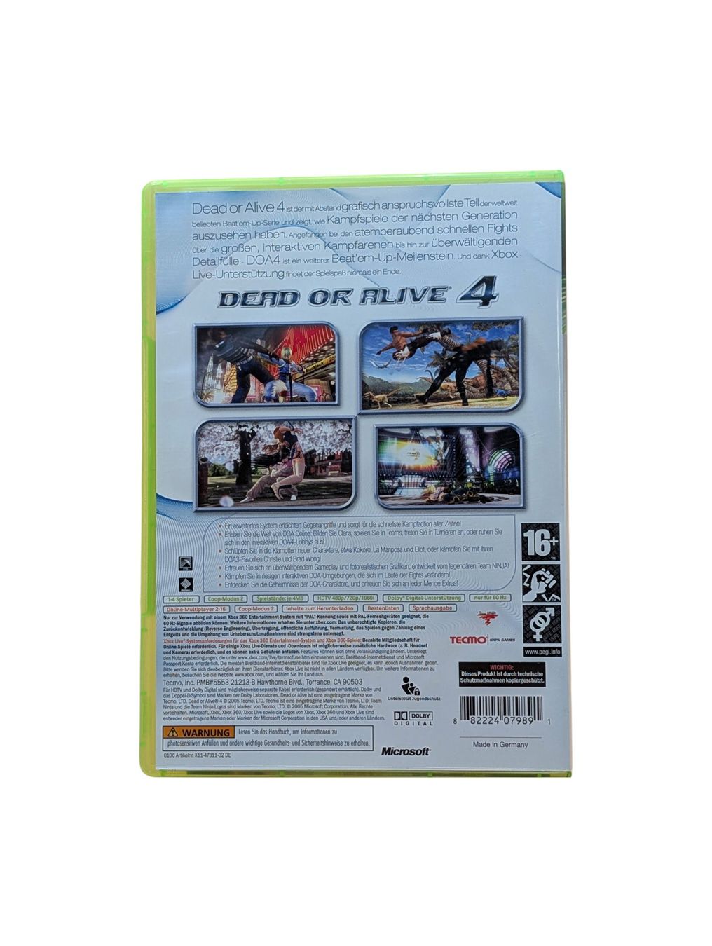 Microsoft Giochi: Dead or Alive 4 Xbox 360 – Usato da Domat/Ems venduto da IsseldorsShop 1