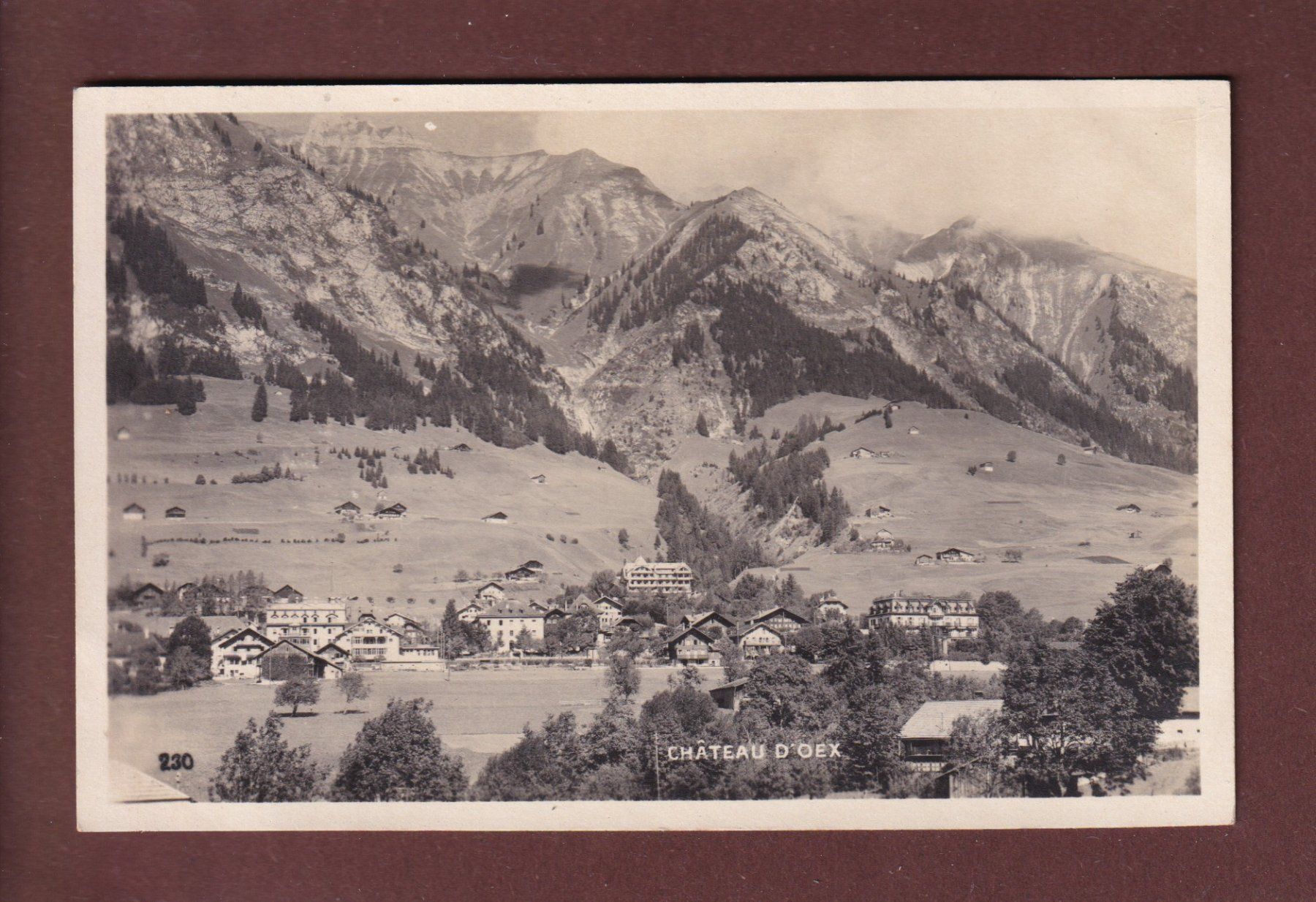 Cartoline postali: CHÂTEAU D'OEX - 1929 – Usato da Pully venduto da nicecards