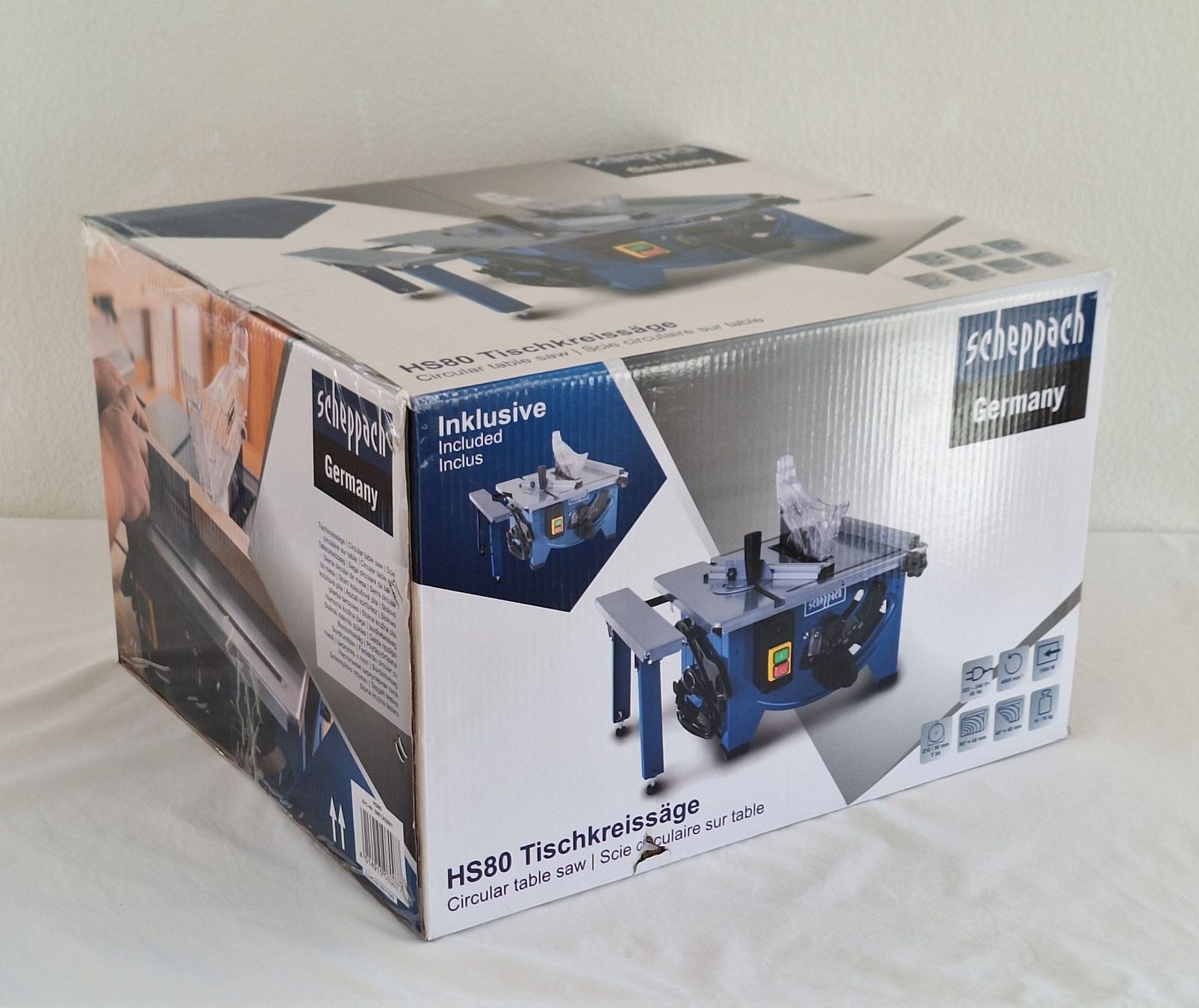 Scheppach Seghe: Neue Tischkreissäge HS80 von Scheppach – Nuovo e nell'imballaggio originale da Bergdietikon venduto da lop01 2