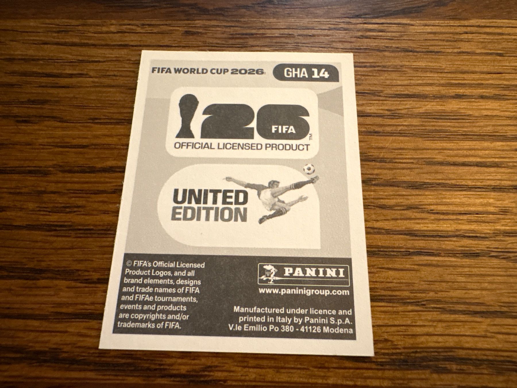 Panini Carte collezionabili: Panini 2026 GHA 14 – Nuovo (secondo la descrizione) da Elsau venduto da Cerry81 1
