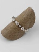 MEMOIRE ALLIANCE RING IN 750 WEISSGOLD MIT DIAMANTEN